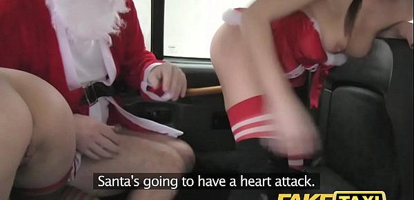  Fake Taxi Xmas theme special santa anal fucks the two elves